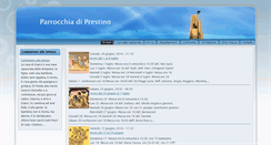 Desktop Screenshot of parrocchiadiprestino.it